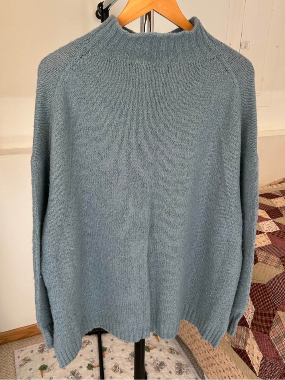 Jenni Kayne Alpaca Mock Neck Knit Pullover Sweater 1X